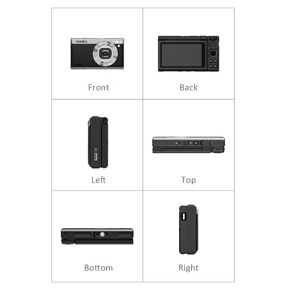 YASHICA Tank Compact Digital Camera (Black) YAS-DGCMTK-BK