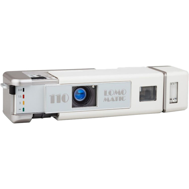 Lomography Lomomatic 110 Camera with Flash (Zebra Crossing)