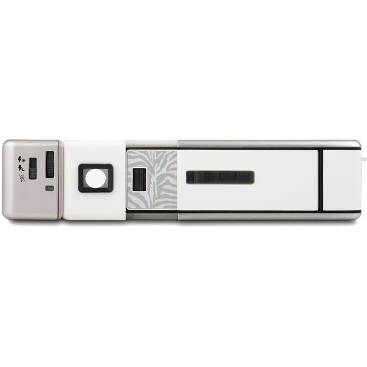 Lomography Lomomatic 110 Camera with Flash (Zebra Crossing)