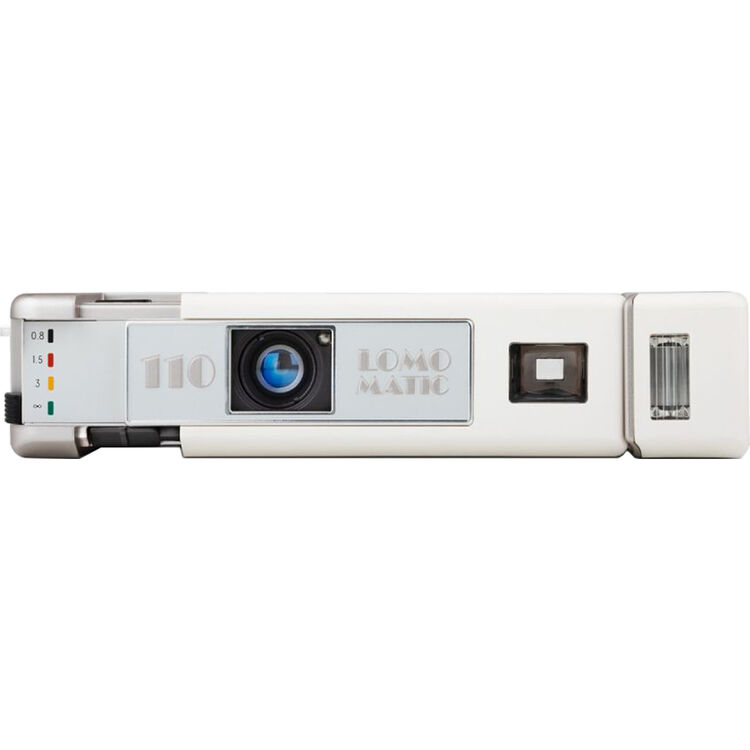 Lomography Lomomatic 110 Camera with Flash (Zebra Crossing)