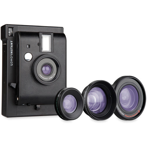 Lomography Lomo'Instant Camera & 3 Lenses (Black Edition)