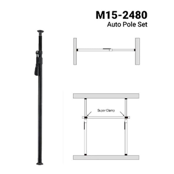 Meking M15-2480 Auto Pole Set 1520-2500mm