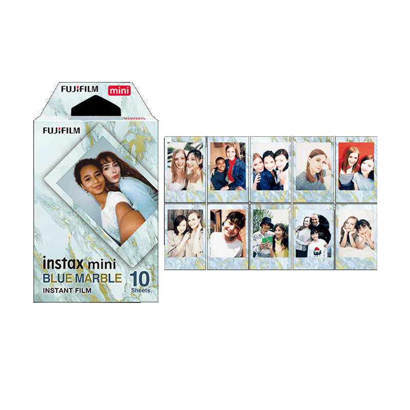 Fujifilm Instax Paper Mini Blue Marble 10 Sheet