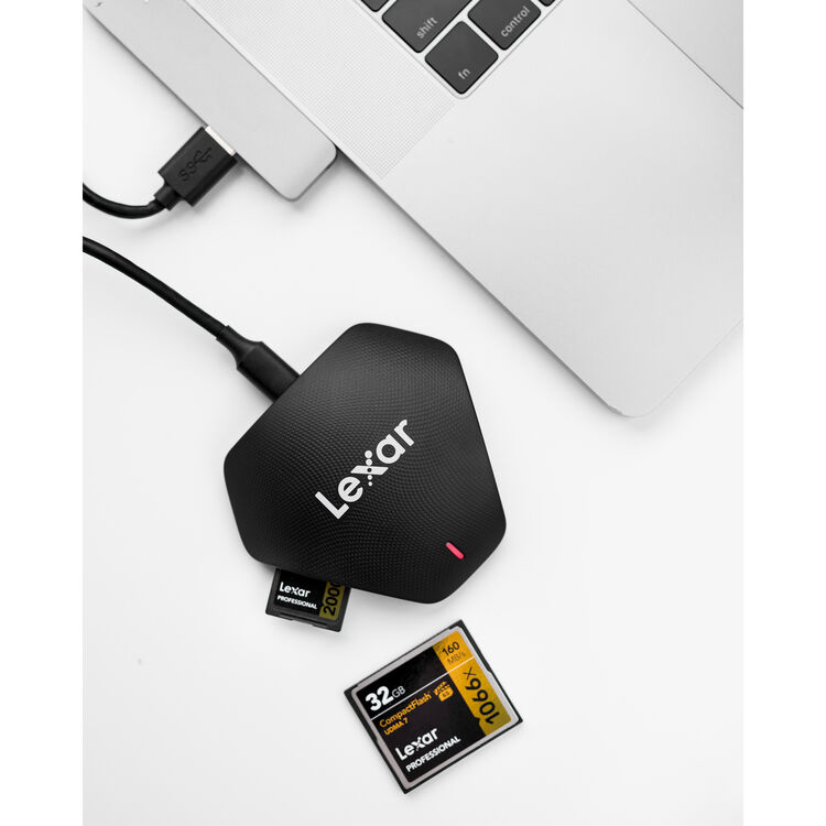 Lexar Professional Multi-Card 3-in-1 USB 3.1 Reader LRW500URB