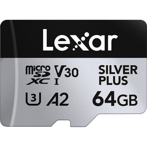 Lexar 64GB Silver Plus microSDXC UHS-I 205MB/s