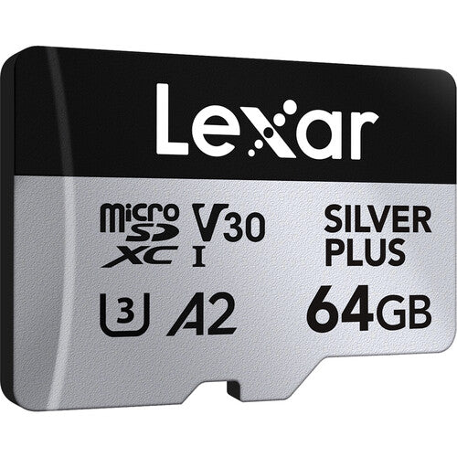 Lexar 64GB Silver Plus microSDXC UHS-I 205MB/s