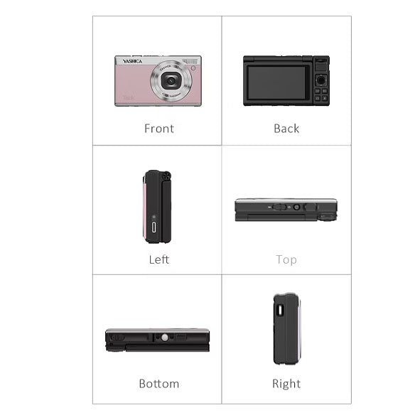 YASHICA Tank Compact Digital Camera (Pink Marshmallow) YAS-DGCMTK-PN