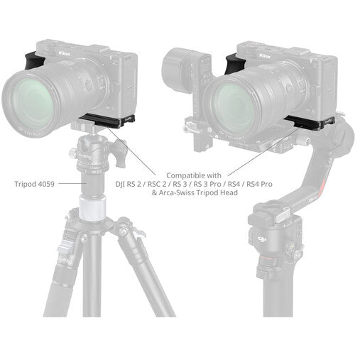 SmallRig L-Shaped Mount Plate with Silicone Handle for Nikon ZR 5466
