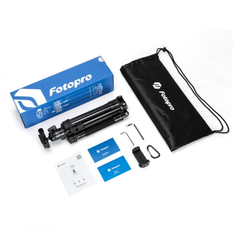 Fotopro Tripod FY-830+MH-2A+SJ-86 Black+Gray