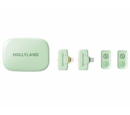Hollyland Lark A1 Combo Green Wireless Microphone System for Smartphone