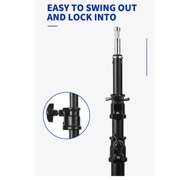 Meking ML-3000 2795mm Steel/Alu Made Spring Light Stand