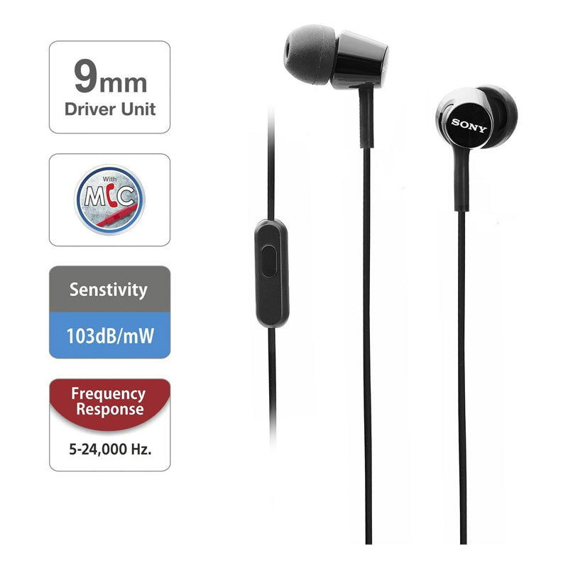 Sony MDR-EX155APWQE In-ear Headphones White