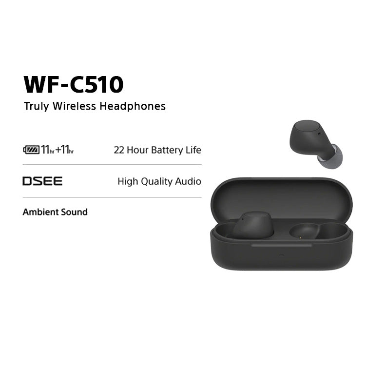 Sony WF-C510 True Wireless Earbuds Black