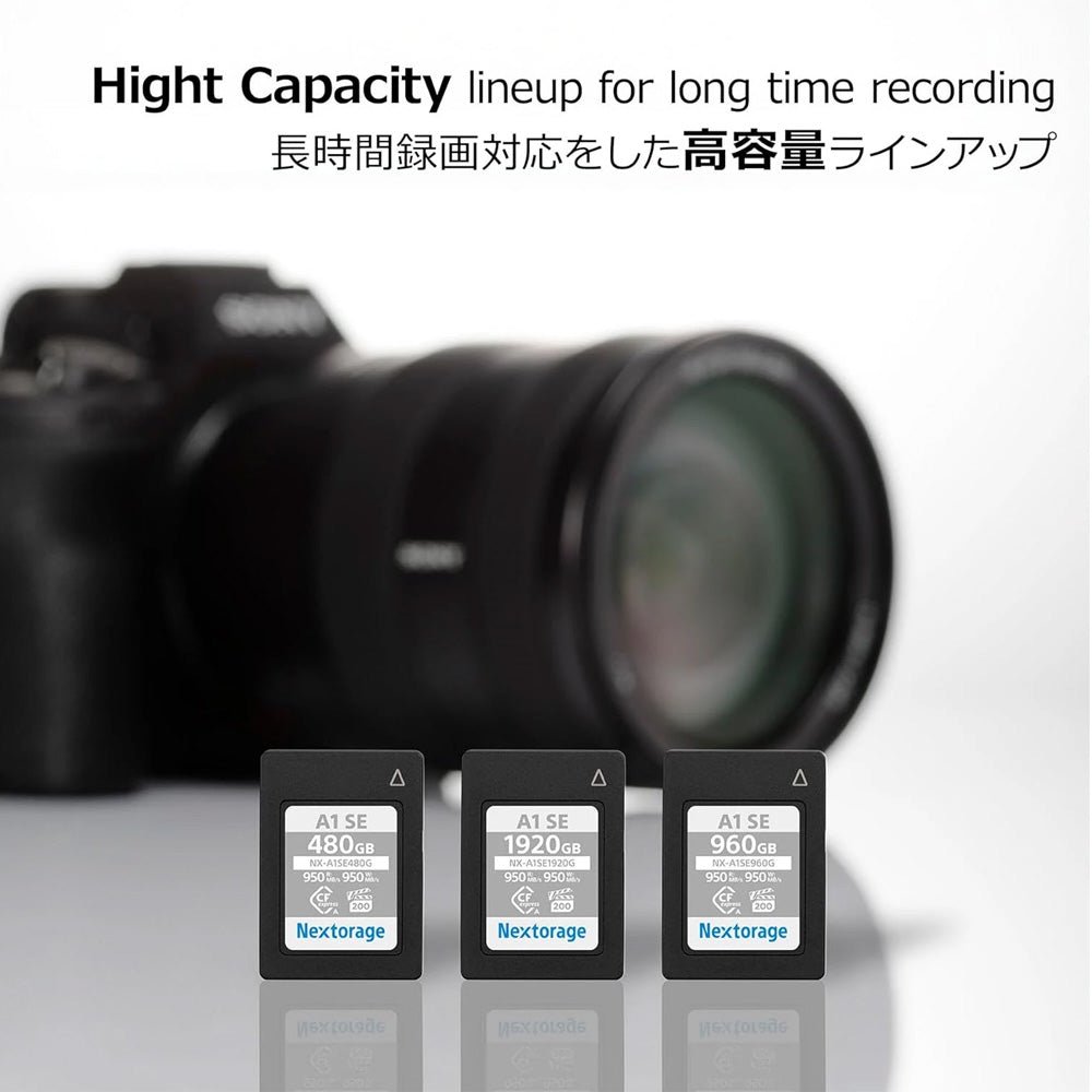 Nextorage NXA1SE CFExpress Type A 960GB 950MB/s Read, 950MB/s Write, 700MB/s Sustain Write
