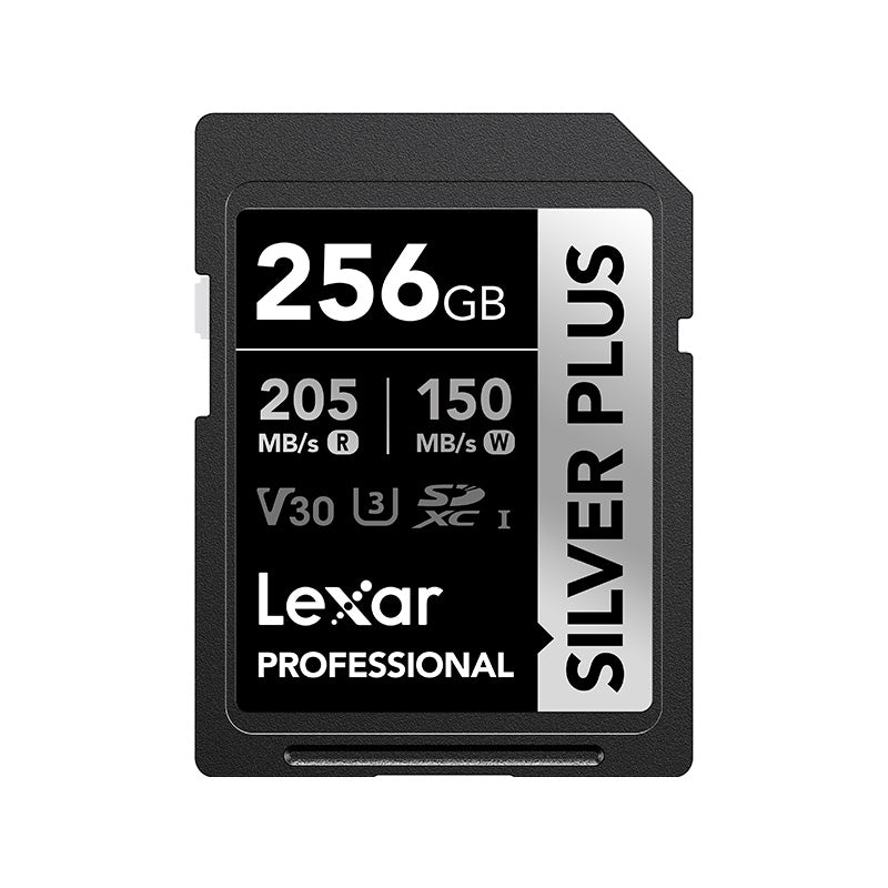 Lexar 256GB Professional SDXC SILVER PLUS UHS-I Memory Card 205MB/s