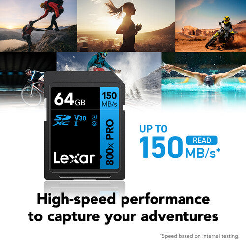Lexar 64GB 800x PRO UHS-I SDXC Memory Card 150MB/S