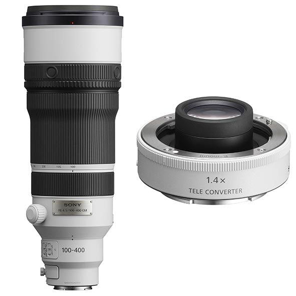 Sony FE 100-400mm f4.5 GM OSS Lens (Sony E) with Sony FE 1.4x Teleconverter
