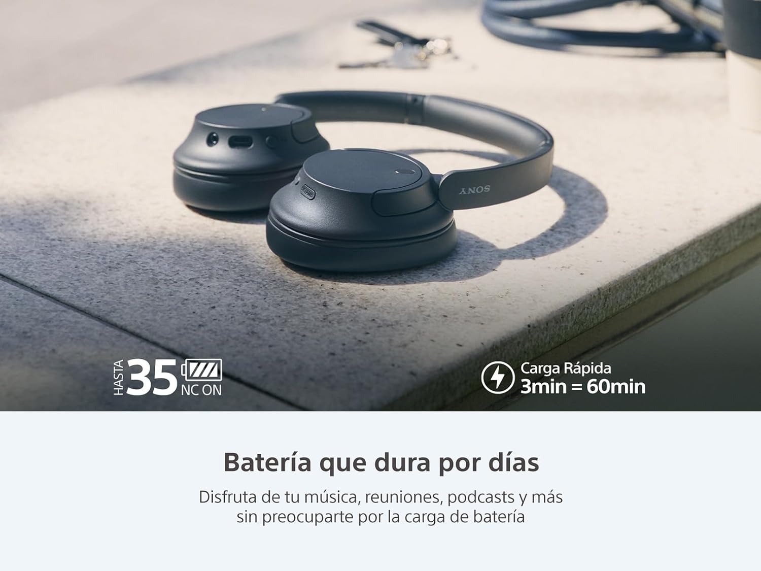 Sony WH CH720 Wireless Headphones (White)