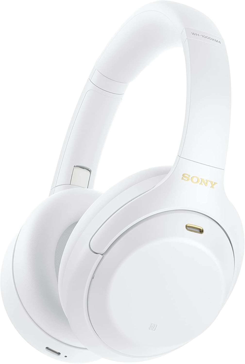 Sony WH-1000XM4 Wireless Noise-Canceling Over-Ear Headphones (White)
