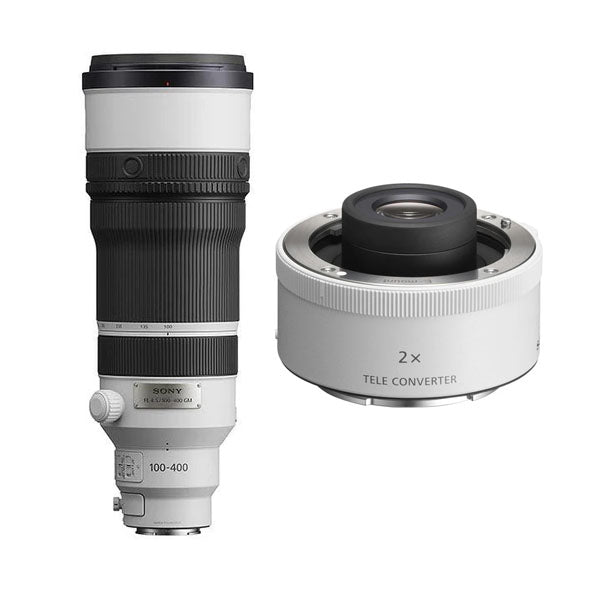 Sony FE 100-400mm f4.5 GM OSS Lens (Sony E) with Sony FE 2.0x Teleconverter
