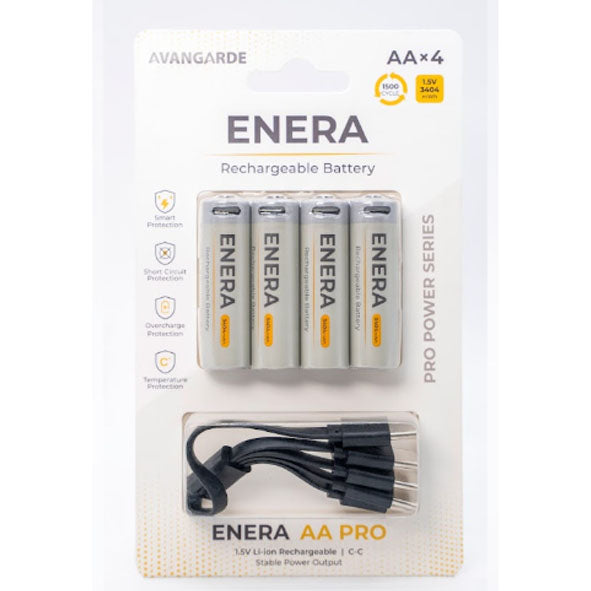 Avangarde ENERA PRO 1.5V AA x4 Li-Ion Rechargeable Battery