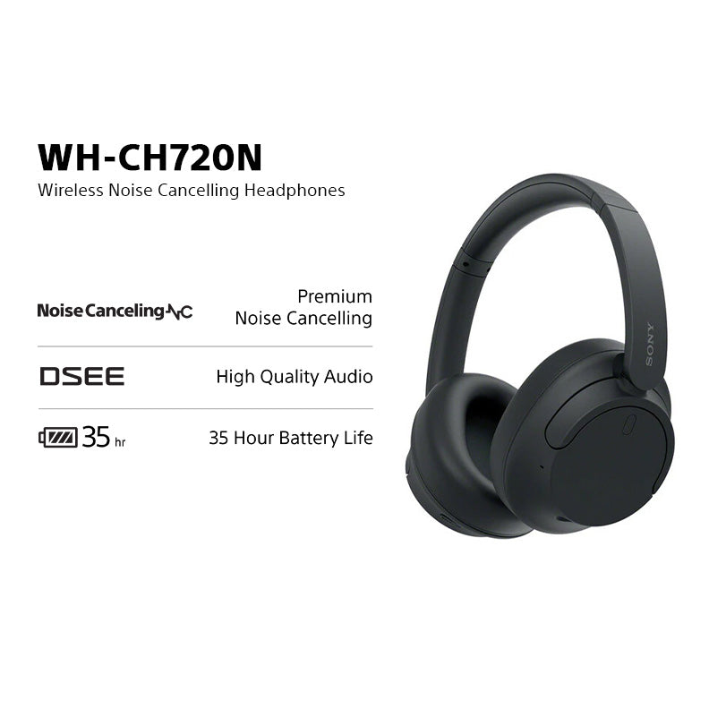 Sony WH CH720 Wireless Headphones Black