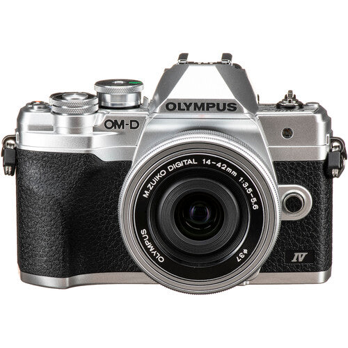 OM SYSTEM OM-D E-M10 Mark iv Mirrorless Camera with 14-42mm EZ Lens kit (Silver)