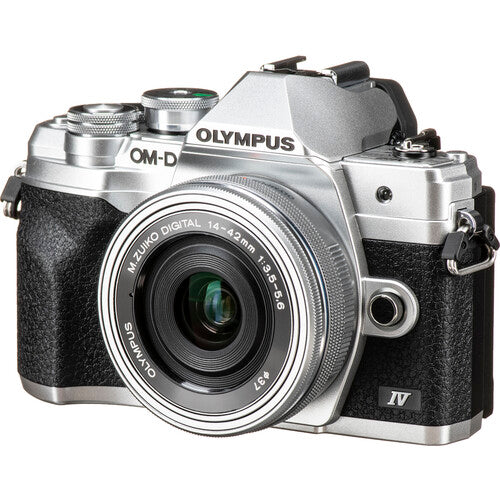 OM SYSTEM OM-D E-M10 Mark iv Mirrorless Camera with 14-42mm EZ Lens kit (Silver)