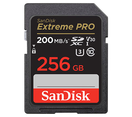 SanDisk SDXC Extreme Pro UHS-I 256GB R200MB/s W140MB/s