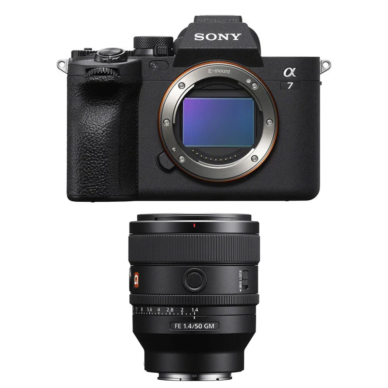 Sony A7IV Mirrorless Camera Body Only with Sony FE 50mm f1.4 GM Lens (Sony E)