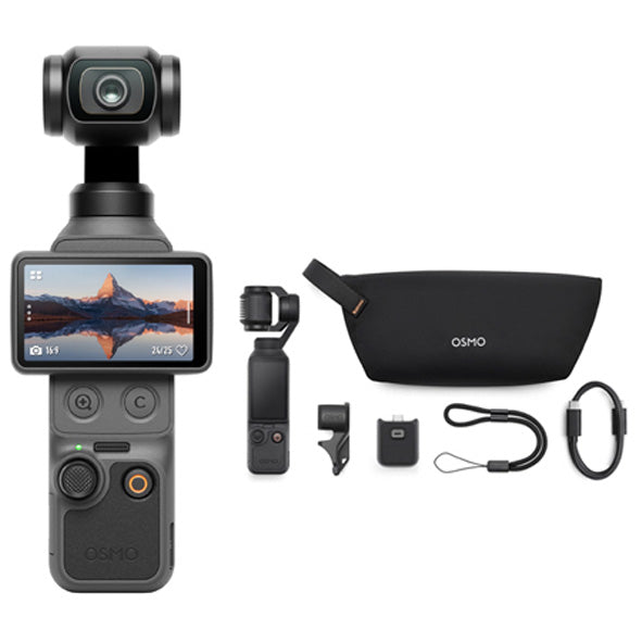 DJI Osmo Pocket 4 Standard Combo with PGYTECH Pocket Hand Strap (Stellar Black) P-CB-627