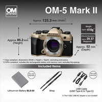 OM SYSTEM OM-5 Mark ii Mirrorless Camera Body Only (Sand Beige)