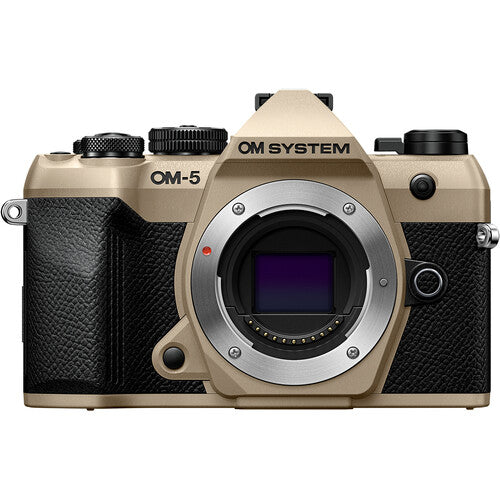 OM SYSTEM OM-5 Mark ii Mirrorless Camera Body Only (Sand Beige) with OM SYSTEM M.ZUIKO DIGITAL 17mm F1.8 Ⅱ Lens