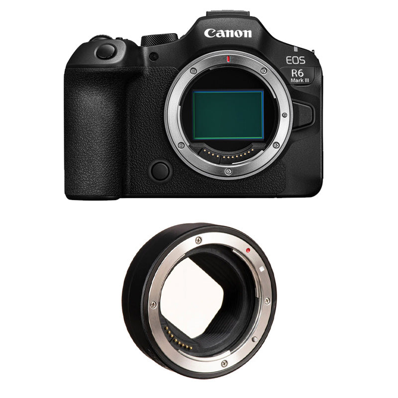 Canon EOS R6 Mark III Mirrorless Camera (Body Camera) with Canon Mount Adapter EF-EOS R