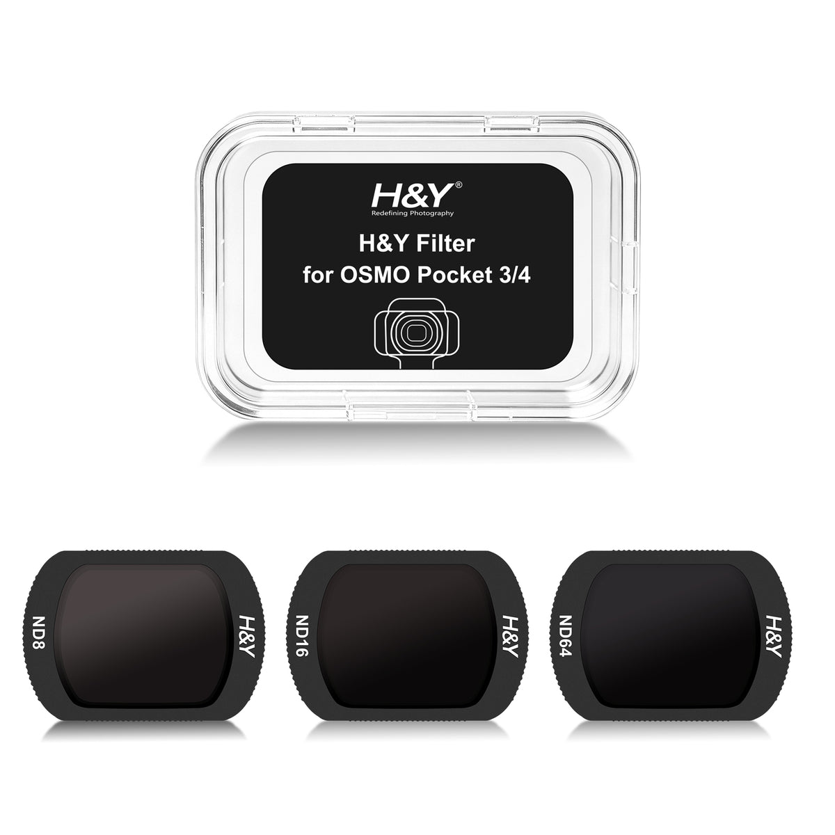 H&Y Filter for OSMO Pocket 3/4 ND8/ND16/ND64(DJI-P4NK)