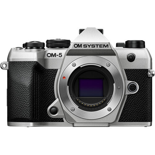 OM SYSTEM OM-5 Mark ii Mirrorless Camera Body Only (Silver) with OM SYSTEM M.ZUIKO DIGITAL 25mm F1.8 Ⅱ Lens