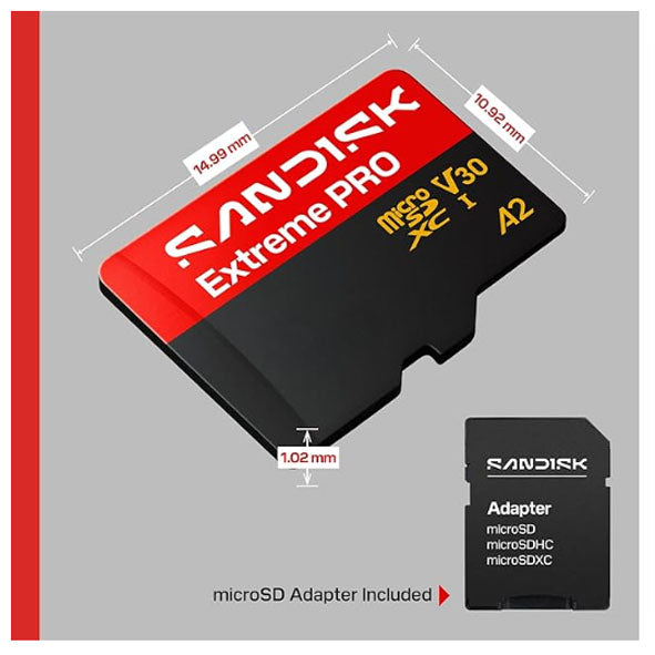 SanDisk microSDXC Extreme Pro UHS-I 256GB R250MB/s W170MB/s