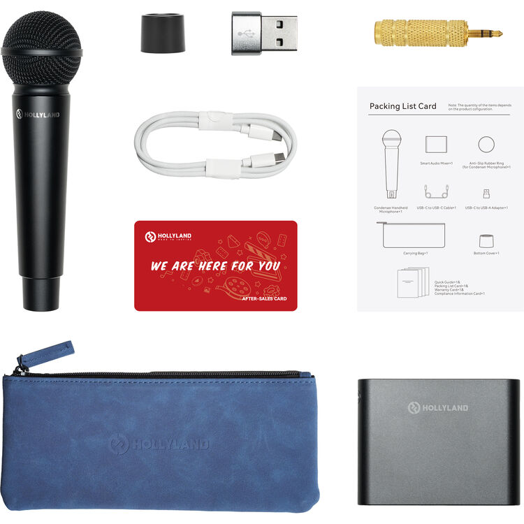Hollyland MELO P1 Solo Wireless Handheld Microphone System (Space Gray)