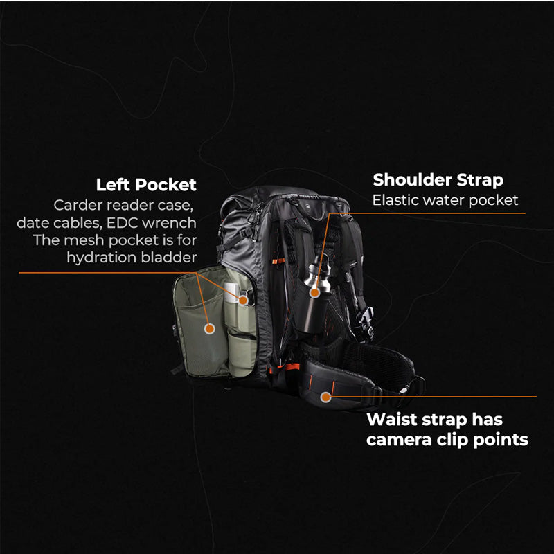 PGYTECH OnePro Flex Backpack 40L (Space Black) + Camera Insert M P-CB-391