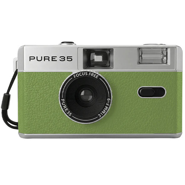 Kodak PURE35 Reloadable 35mm Film Camera KIT Green Leather