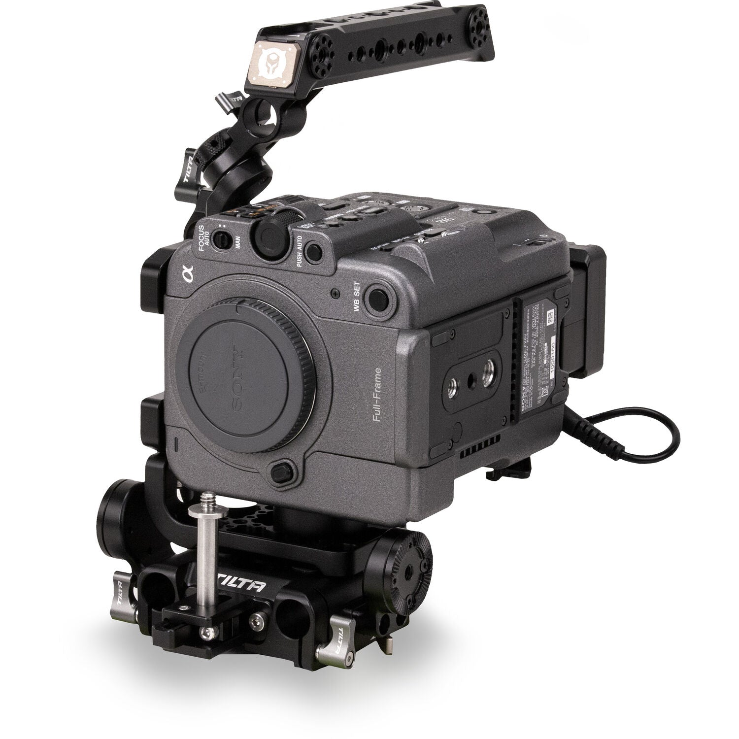 Sony FX6 Full-Frame Cinema Camera (Body Only) with Tilta Camera Cage for Sony FX6 Vertical Mounting Kit - V Mount