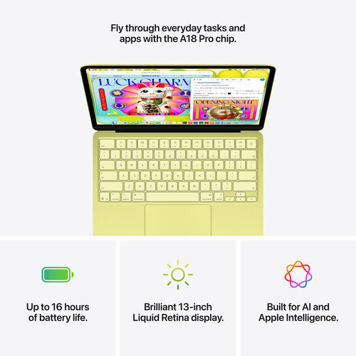 Apple MacBook Neo 13-inch : Apple A18 Pro chip with 6core CPU and 5core GPU, 8GB, 256GB SSD - Blush
