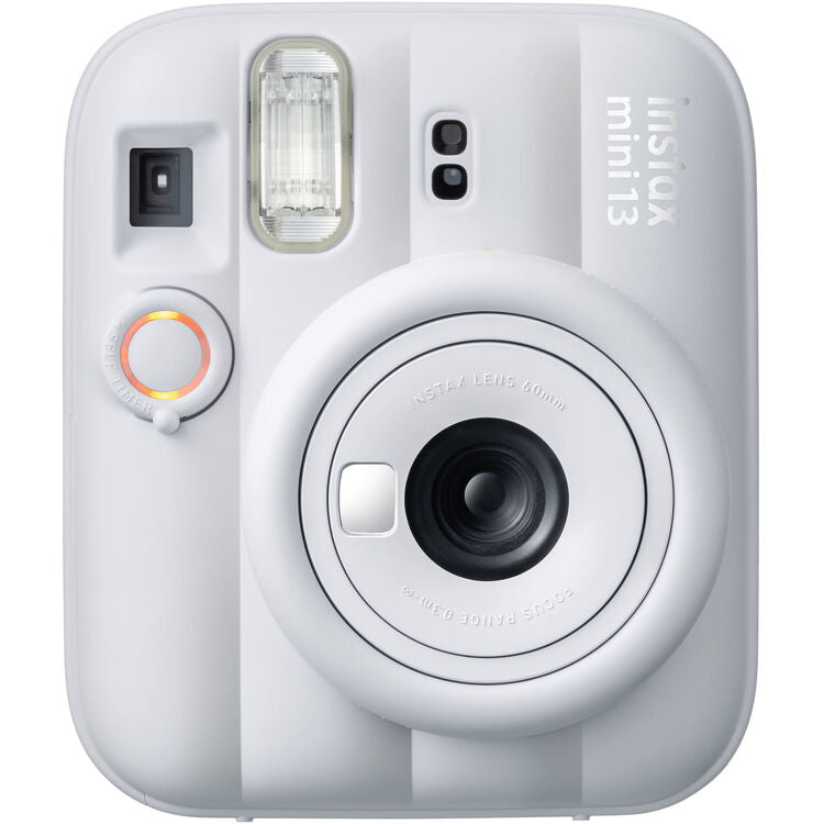 Fujifilm Instax Mini 13 Instant Film Camera (Clay White) with Paper Mini Twin Package + Instax Mini Album White