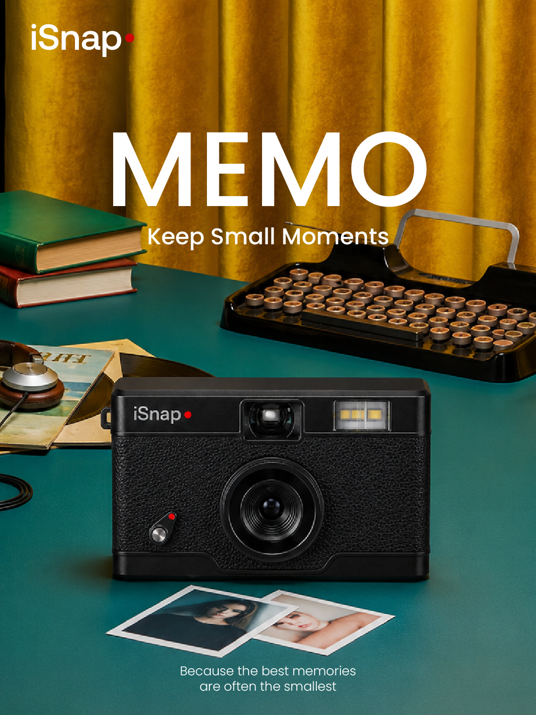 iSnap MEMO Screenless Digital Camera - Black
