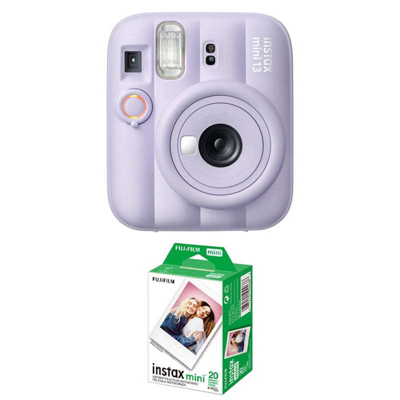 Fujifilm Instax Mini 13 Instant Film Camera (Dreamy Purple) with Paper Mini Twin Package