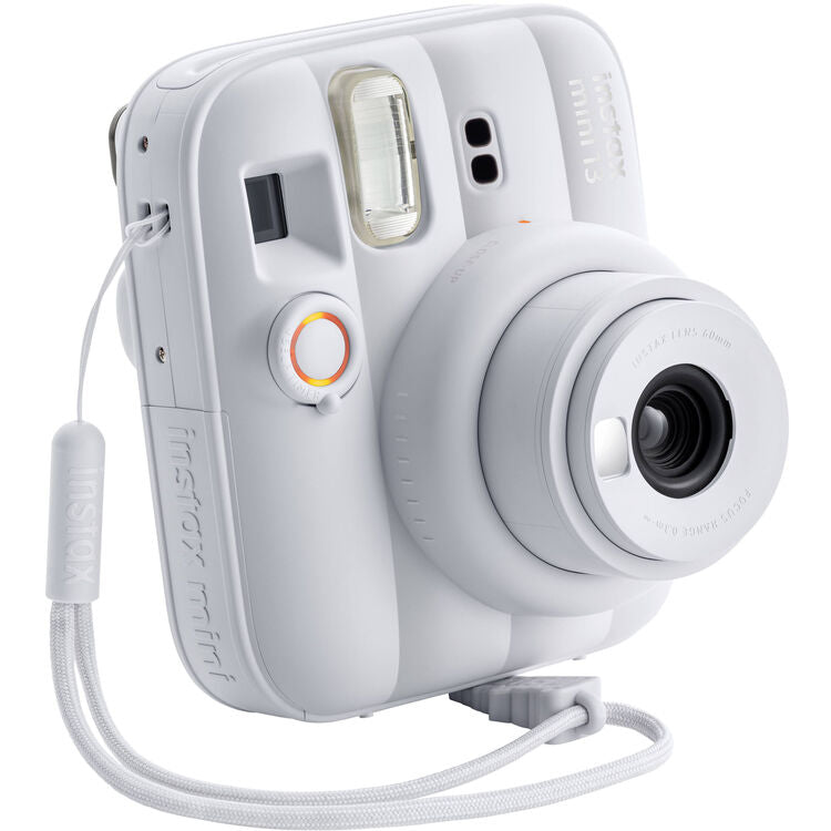 Fujifilm Instax Mini 13 Instant Film Camera (Clay White) with Paper Mini Twin Package