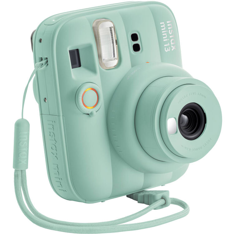 Fujifilm Instax Mini 13 Instant Film Camera (Lagoon Green) with Paper Mini Twin Package