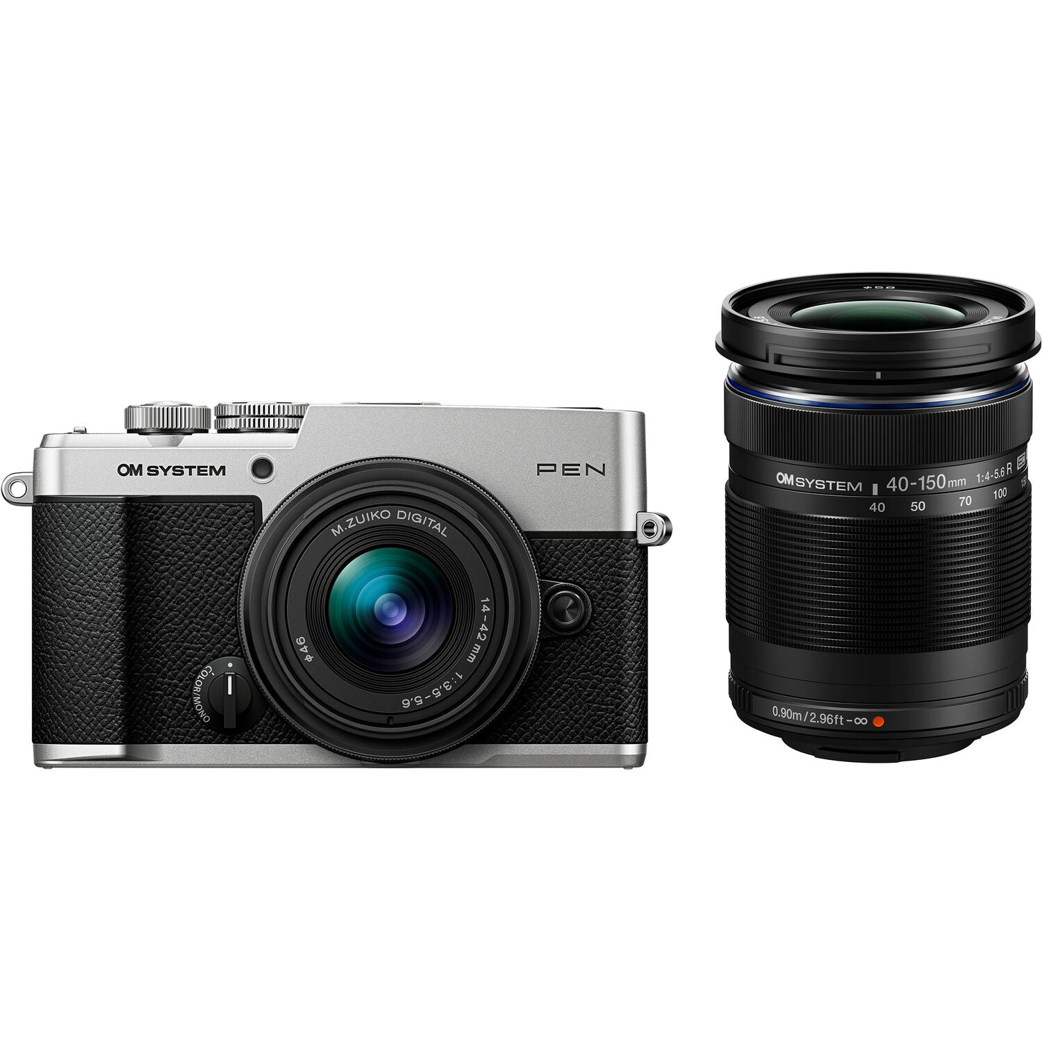 OM SYSTEM PEN Mirrorless Camera with 14-42mm III Lens kit (Silver)