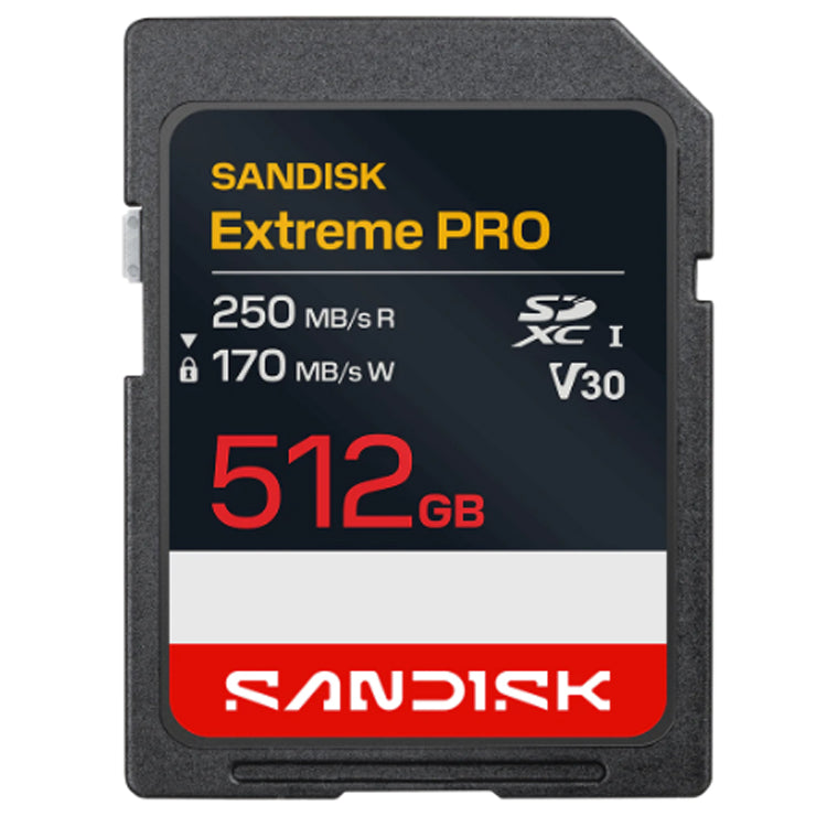 SanDisk SDXC Extreme Pro UHS-I 512GB R250MB/s W170MB/s