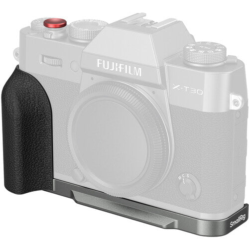 SmallRig L-Shaped Mount Plate with Silicone Handle for FUJIFILM X-T30 / X-T30 II / X-T30 III (Charcoal Silver) 5665